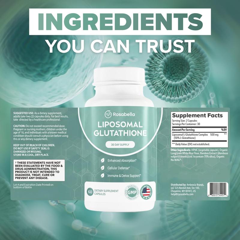 Liposomal Glutathione 500mg Capsules
