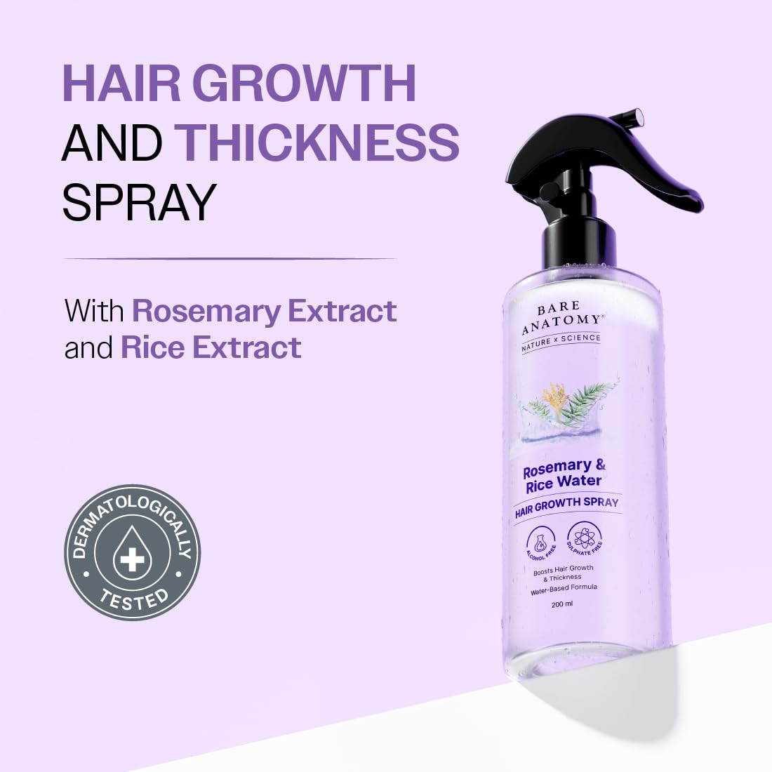 Rosemary and Rice Water Spray